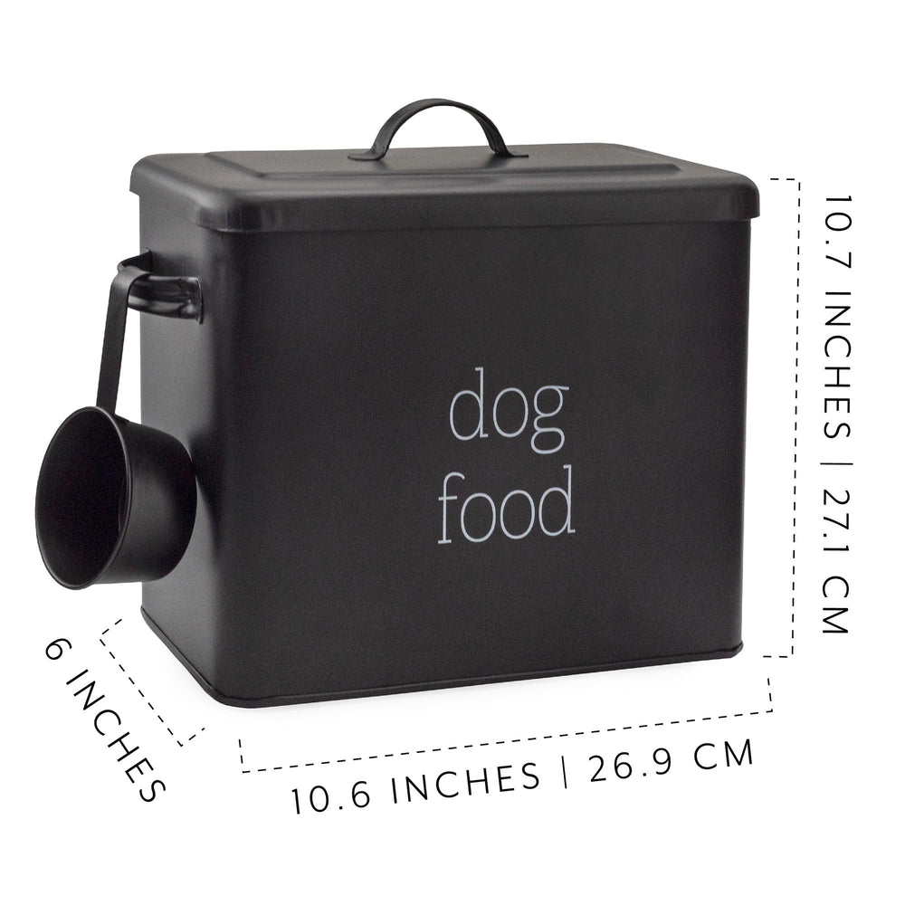 AuldHome Design lettrage "Dog Food" visible, style farmhouse décoratif