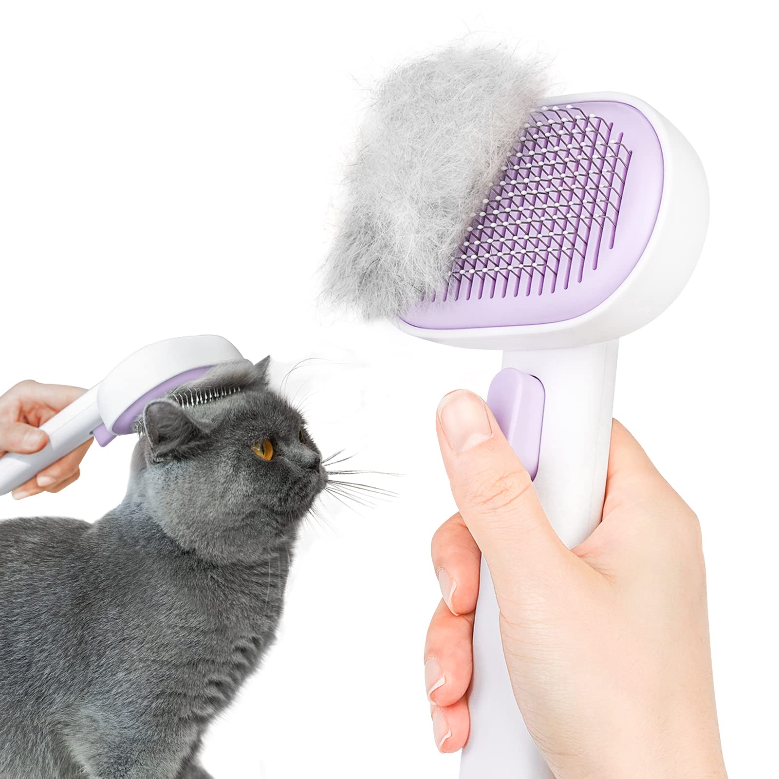 Aumuca brosse face avant montrant tête large et picots pour un brossage efficace