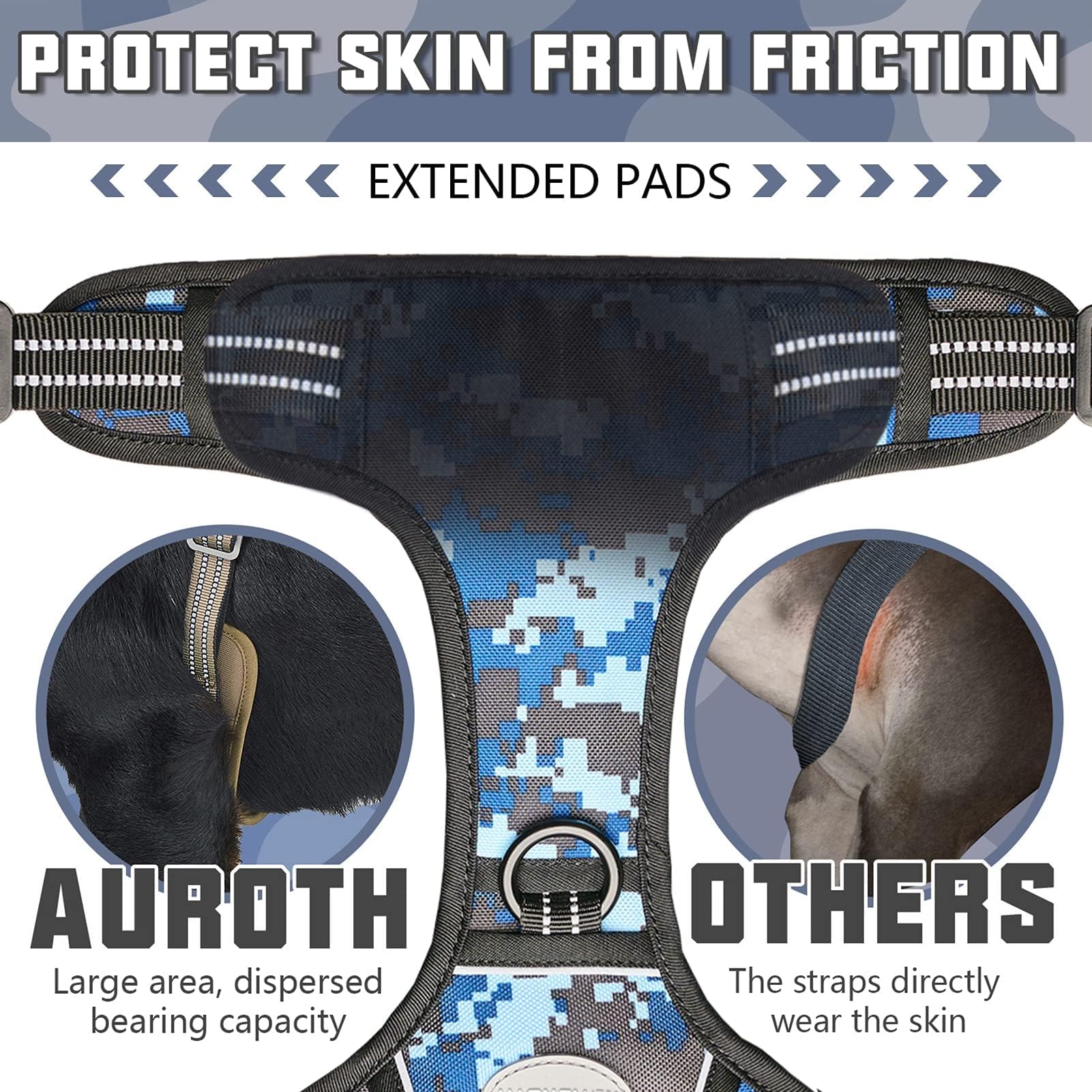 AUROTH harnais gros plan boucles rapides pour mise en place facile et sûre