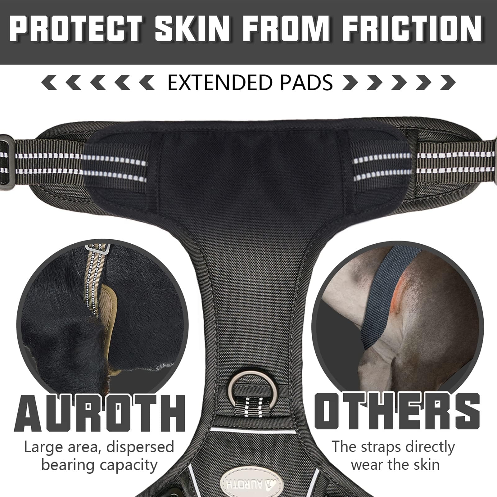 AUROTH détail rembourrage en mesh respirant pour confort et réduction pression