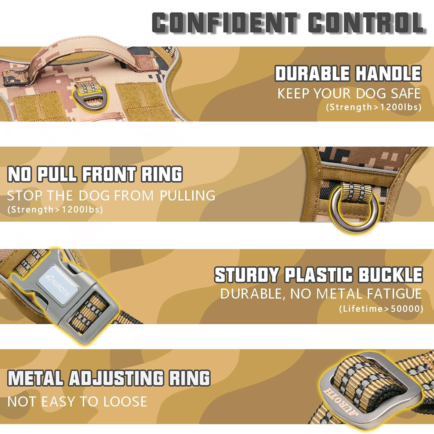 AUROTH bandes Molle permettant d'ajouter équipements pratiques