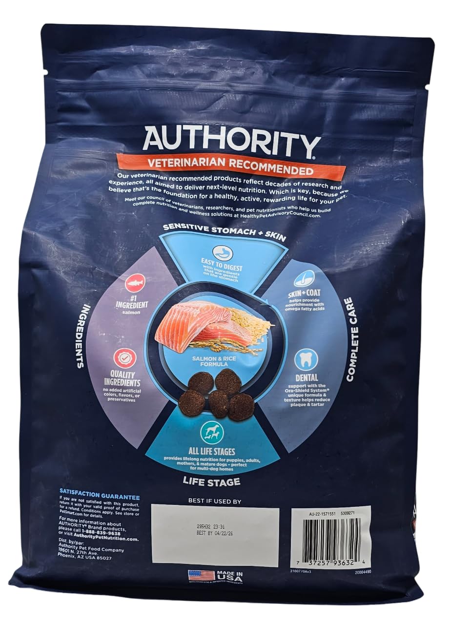 Authority liste d'ingrédients et saumon vrai en image, transparence nutritive