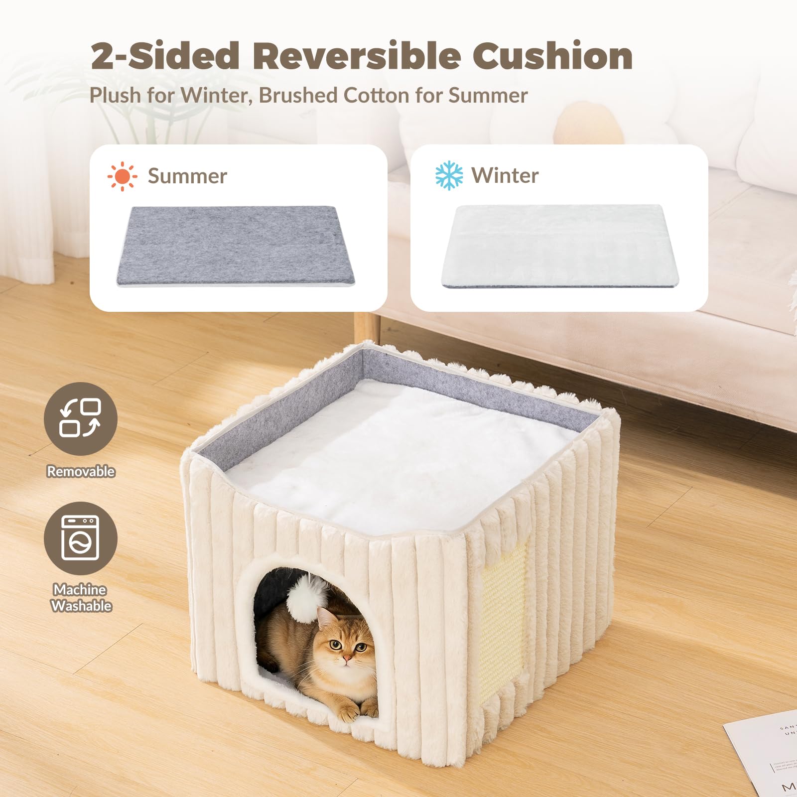 Avont coussin intérieur détachable facile à laver pour hygiène