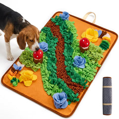 Avont tapis face avant montrant surface XL et bénéfice stimulation mentale