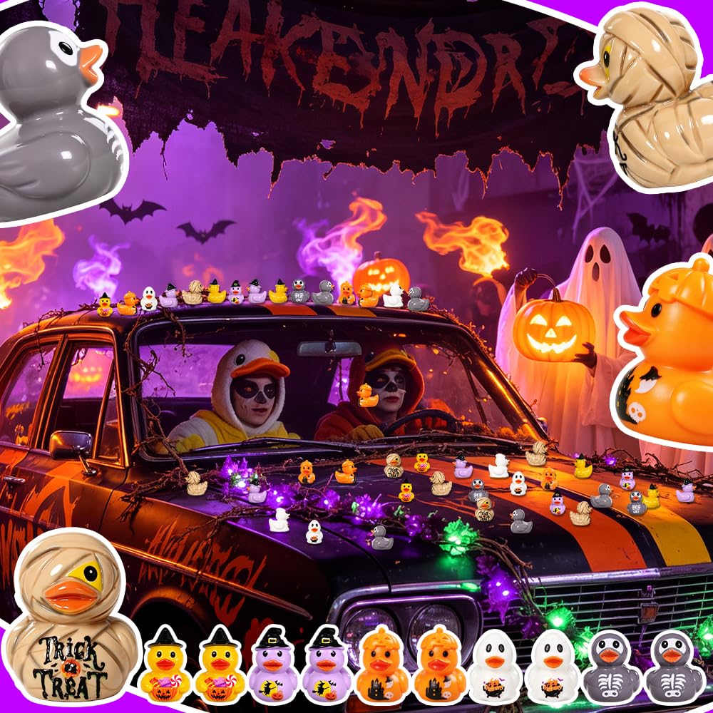 AWEELON mise en scène sur table Halloween montrant ambiance miniature effrayante