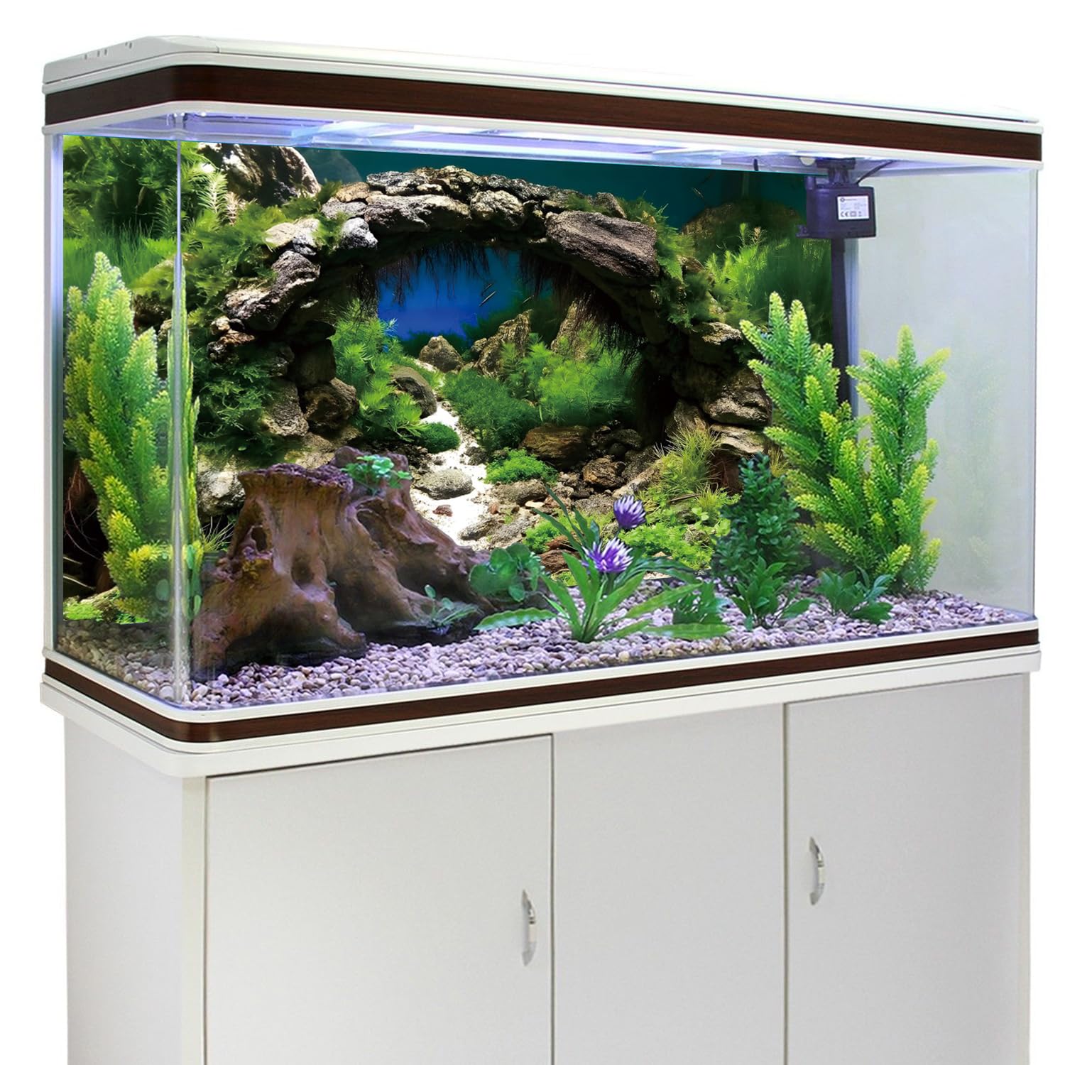 AWERT fond installé dans aquarium améliorant visuel des poissons
