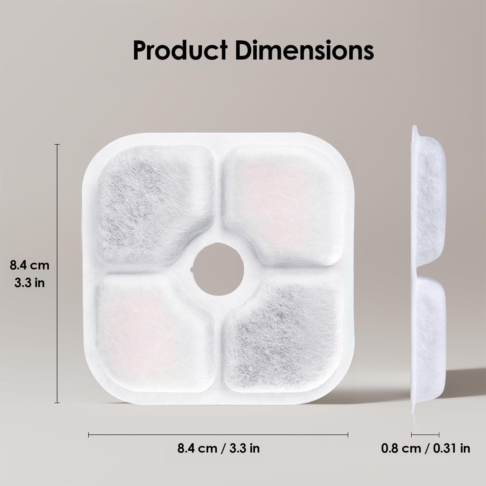 AWoHH gros plan sur couches filtrantes montrant maille, charbon et résine efficace