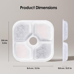 AWoHH gros plan sur couches filtrantes montrant maille, charbon et résine efficace