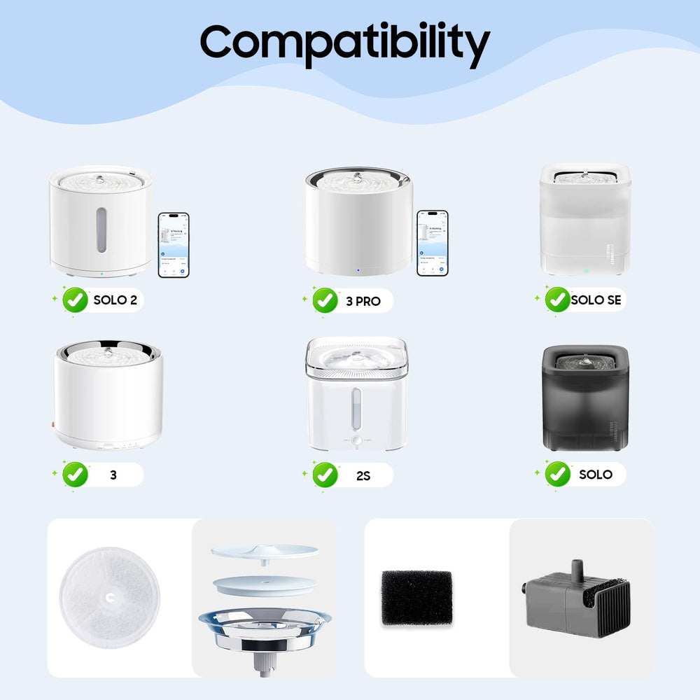 AWoHH détail de la mousse pompe remplaçable pour flux d'eau stable