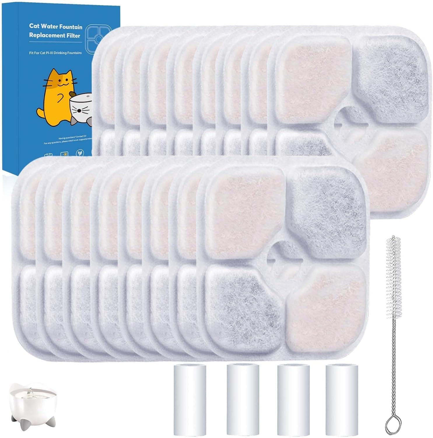 AWoHH emballage du kit de 16 filtres avec éléments inclus, facilite remplacements