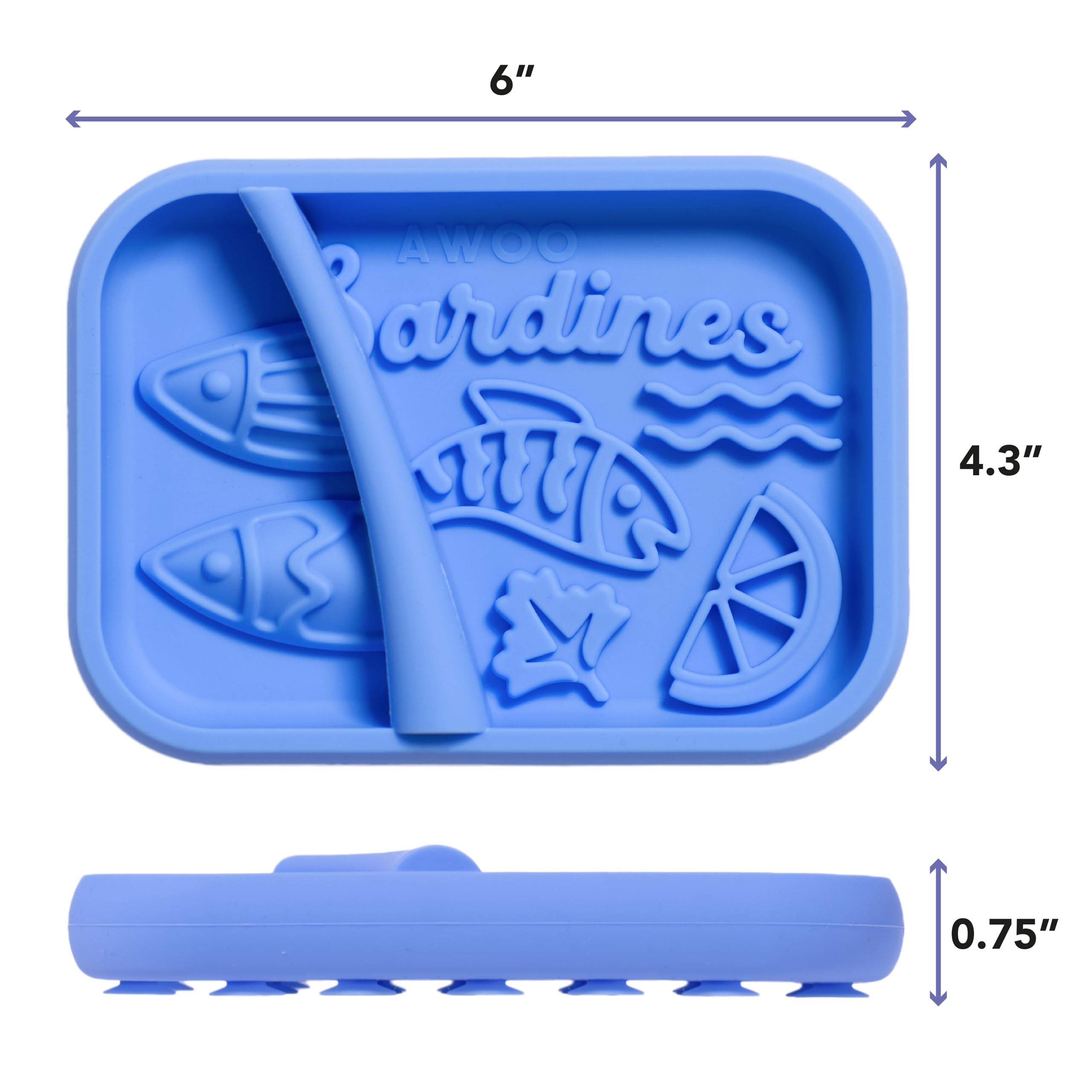 Awoo Sardina gros plan texture en silicone pour stimuler et ralentir