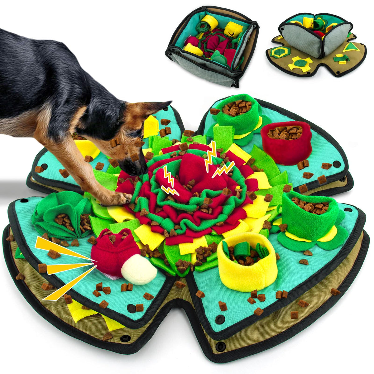 AWOOF tapis face avant montrant zones de cachettes pour stimulation