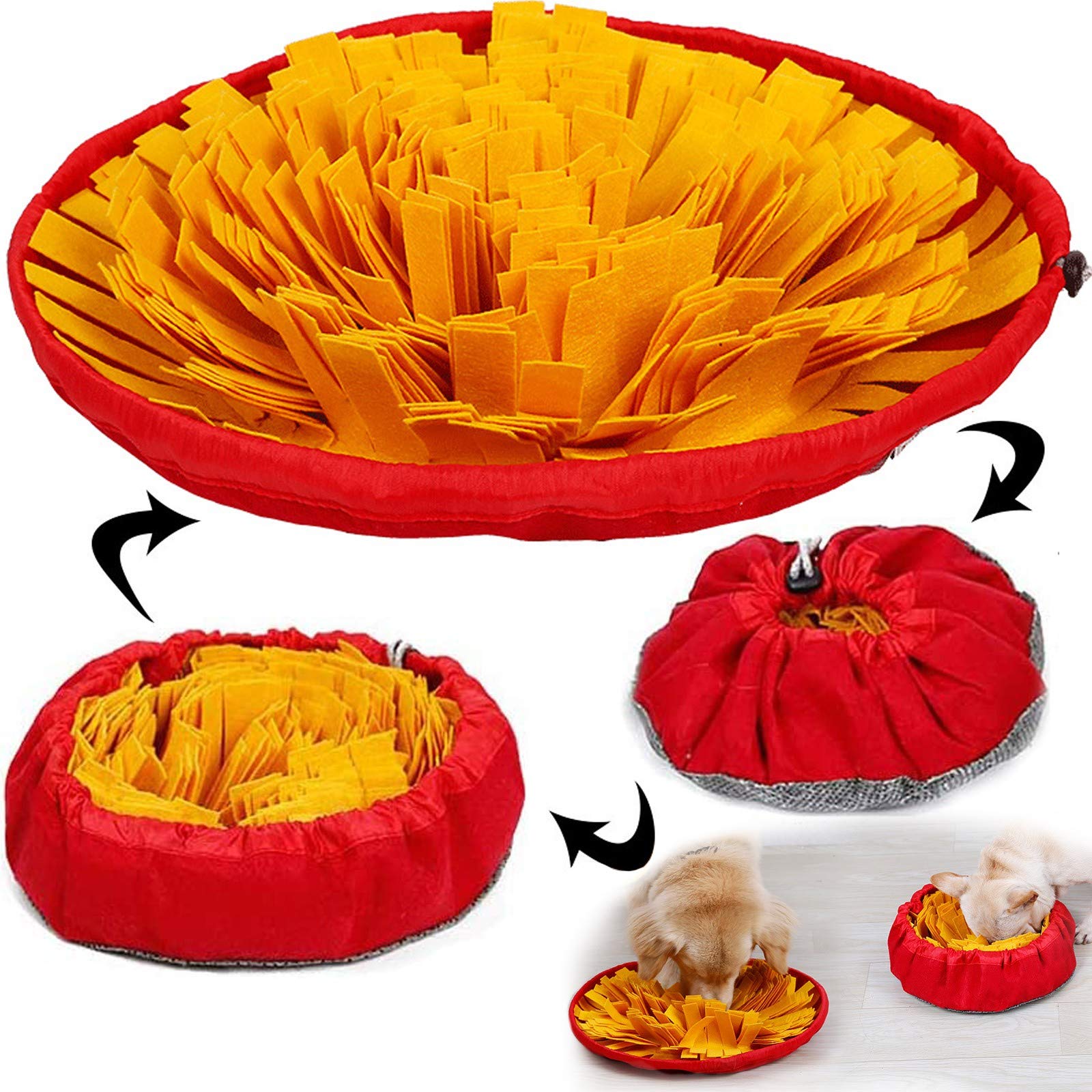 AWOOF tapis olfactif face avant montrant zones de recherche et stimulation