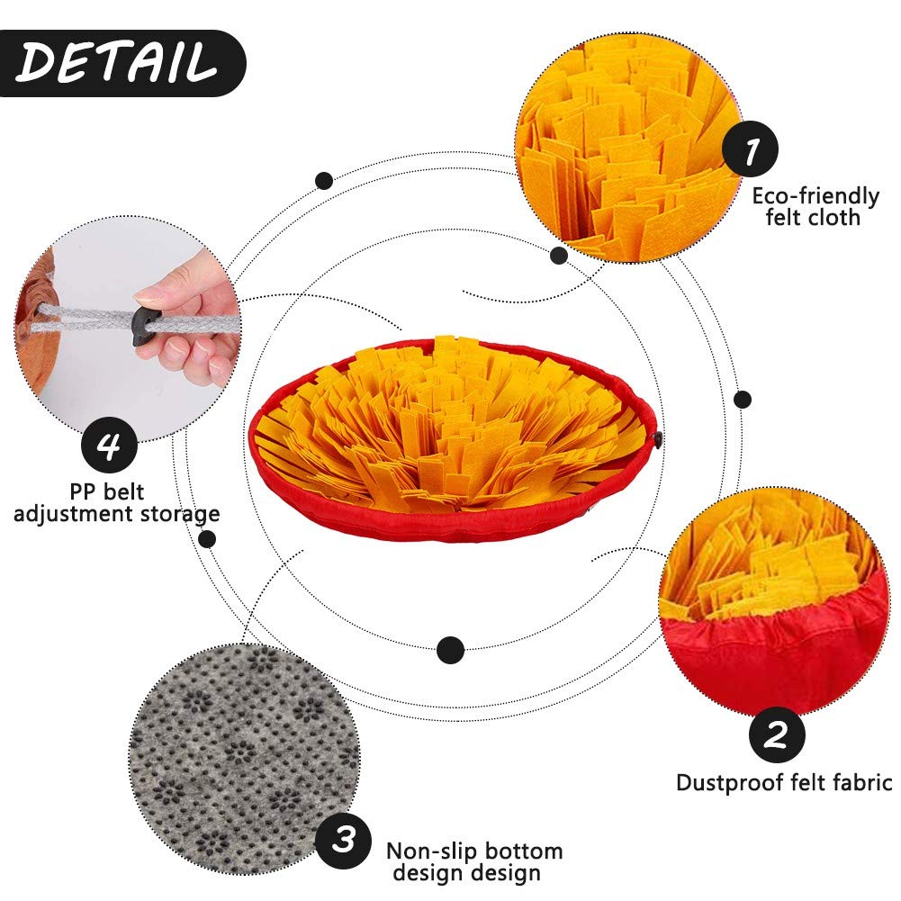 AWOOF tapis replié transformé en bol pratique pour la gamelle