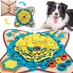 AWOOF tapis snuffle face avant montrant poches et couleurs pratiques