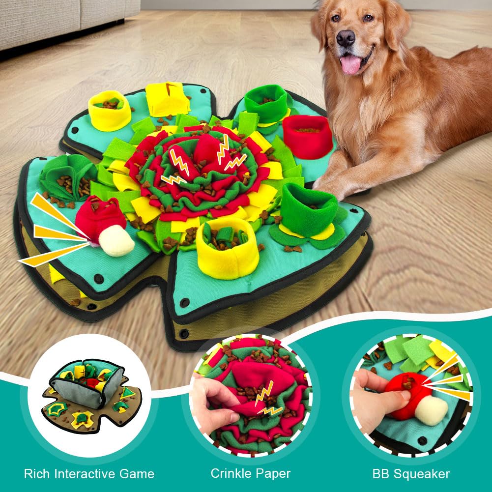 AWOOF tapis en salon chien fouillant et stimulé mentalement