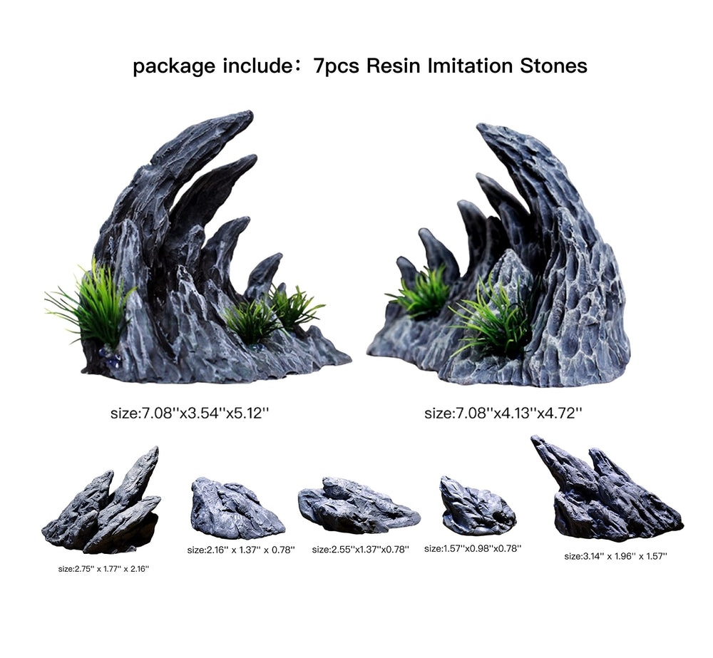 AWXZOM gros plan sur la texture en résine imitant la pierre pour réalisme esthétique