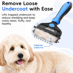AXEFUN brosse utilisée sur un chat, enlève nœuds sans douleur
