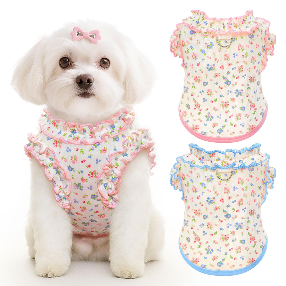 AXIIJGL t-shirt face rose et bleu montrant coupe et style