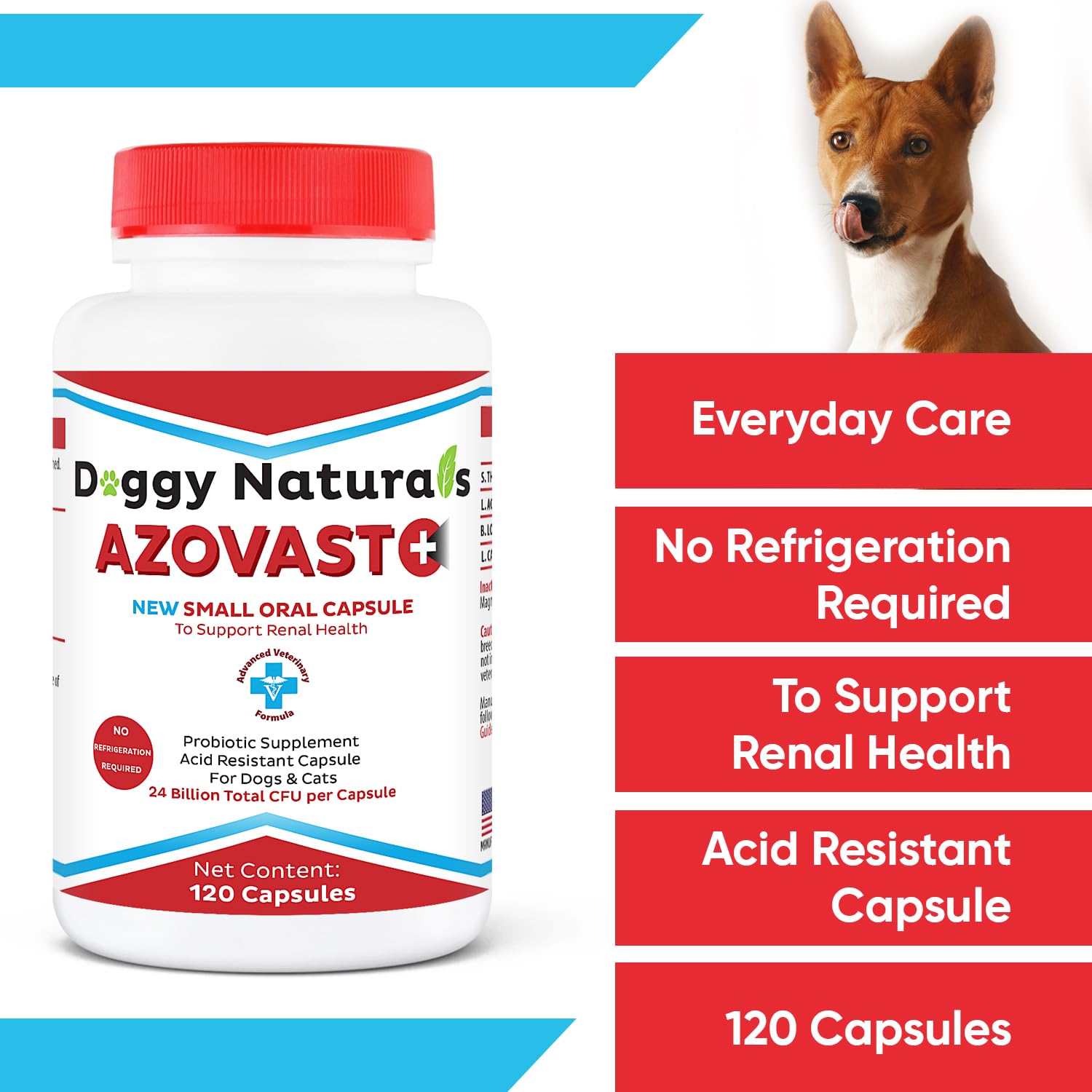Pet Health Pharma étiquette produit affichant souches probiotiques et qualité