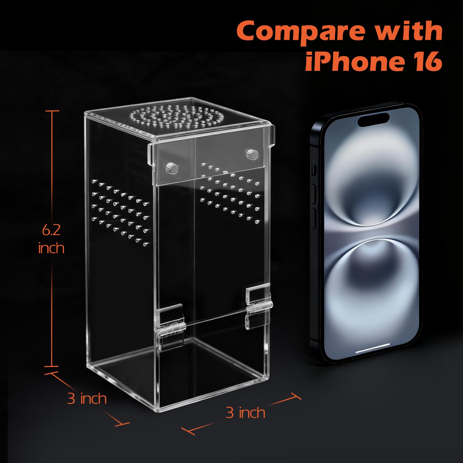 AZV comparaison taille avec main illustrant dimensions compactes et gain d'espace