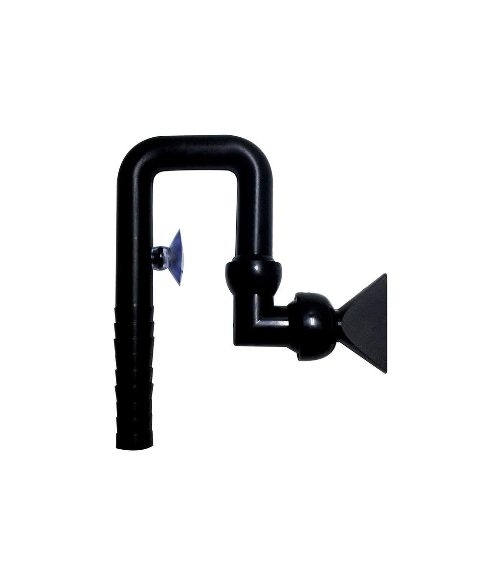 B BUBBLEFIN raccord en U face avant montrant design et ventouse pour fixation