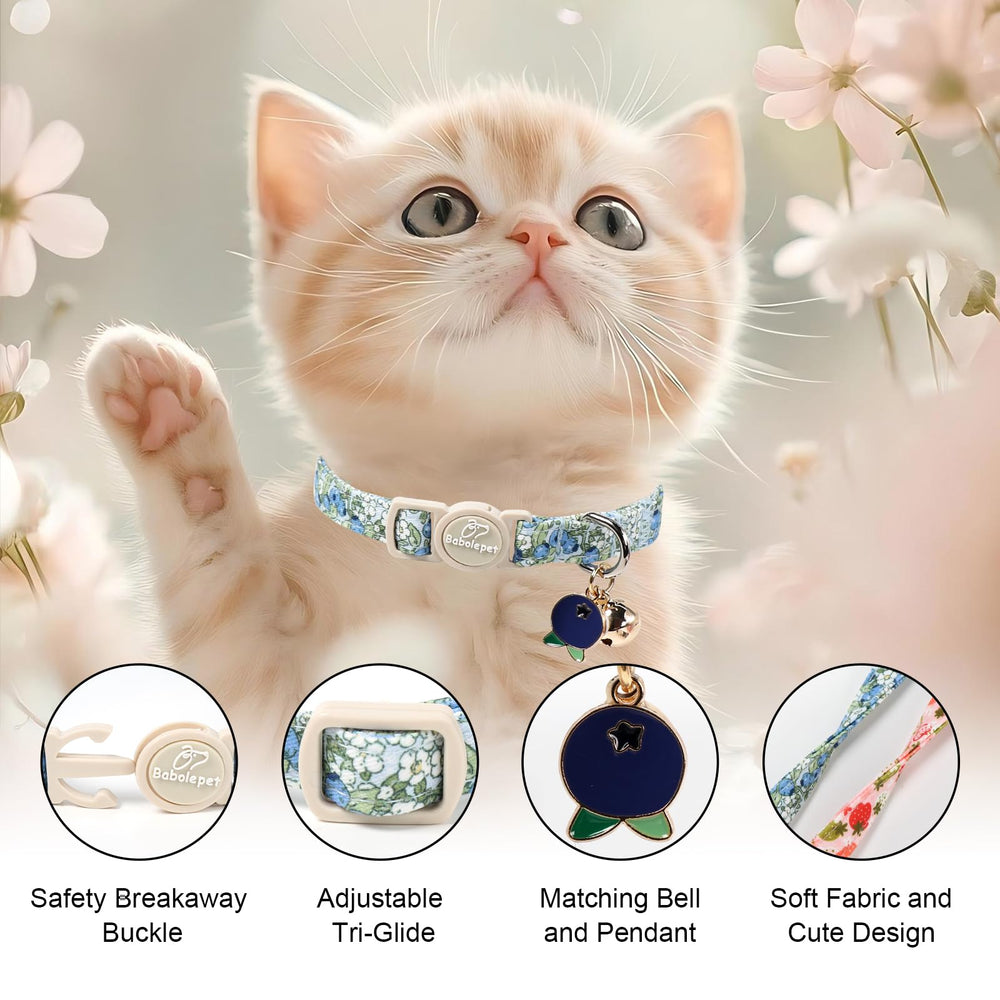 Babole Pet clochette amovible visible facilitant localisation du chat