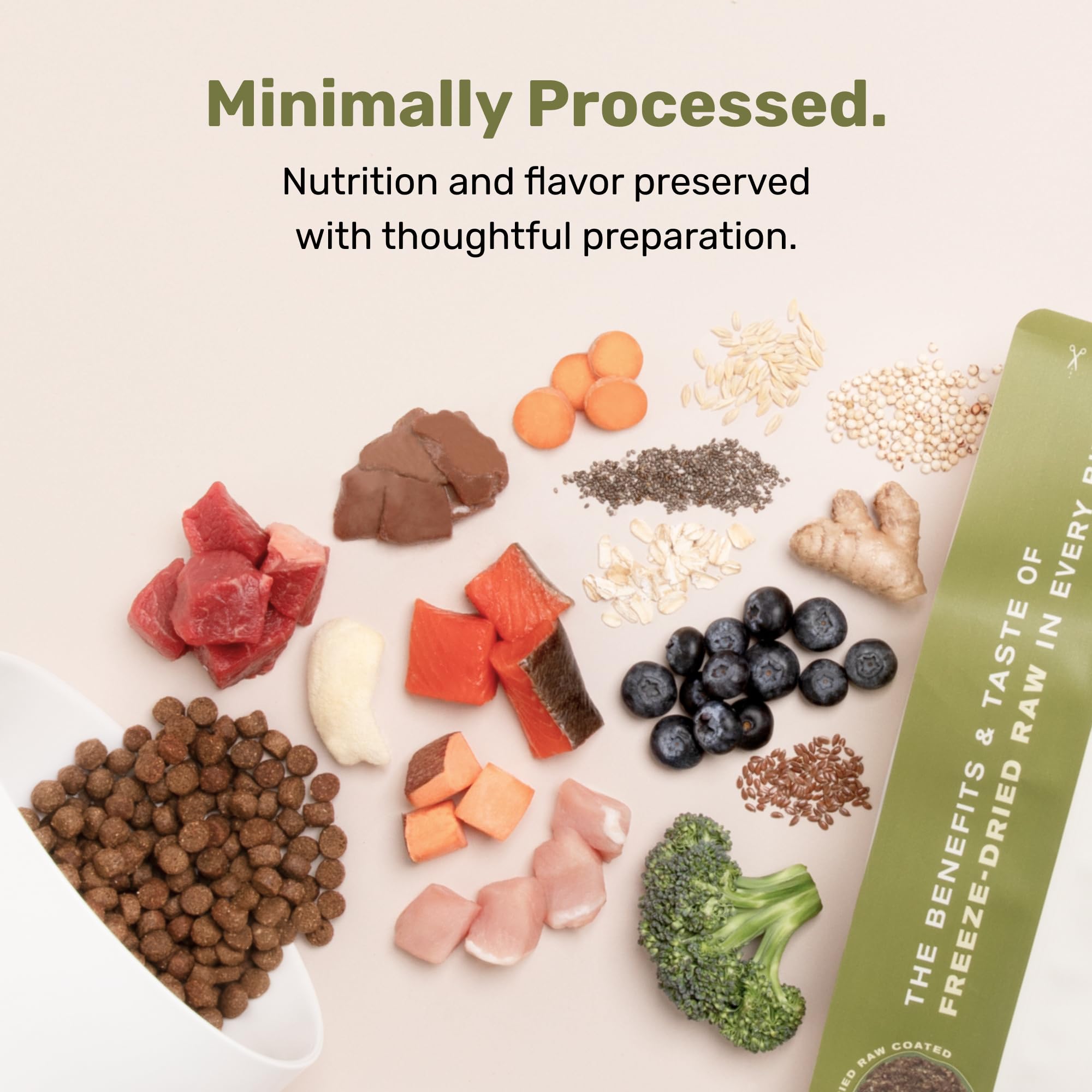 BADLANDS RANCH assortiment d'ingrédients clés, met en valeur superaliments