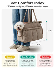 BAGSMART gros plan tissu matelassé puffy, confort et style visibles