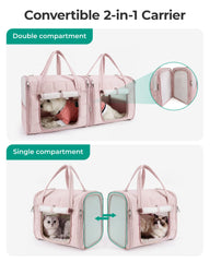 BAGSMART détail de la fermeture zippée de la cloison pour flexibilité