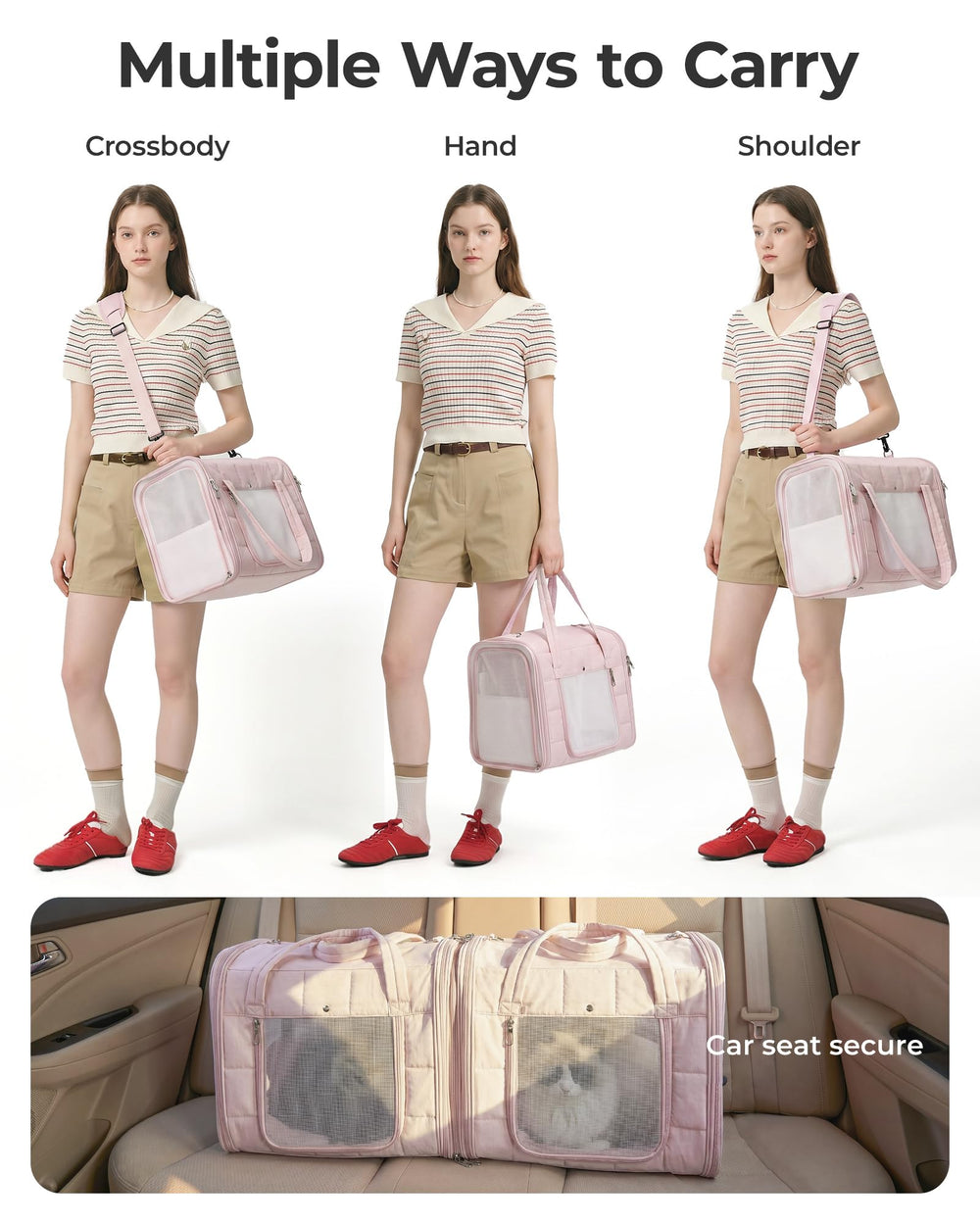 BAGSMART sac fixé en voiture pour transport stable et sécurisé