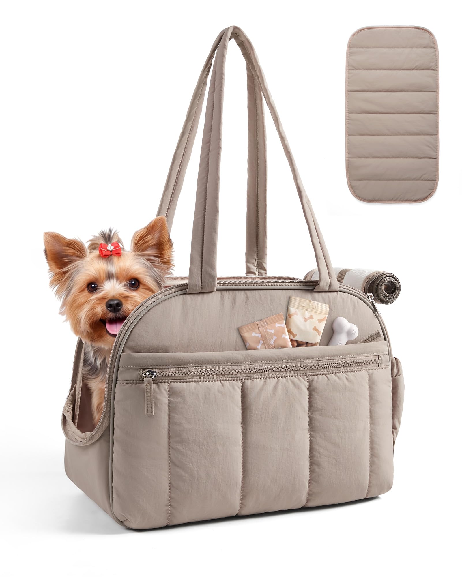 BAGSMART vue avant du sac cabas matelassé montrant silhouette élégante et maintien