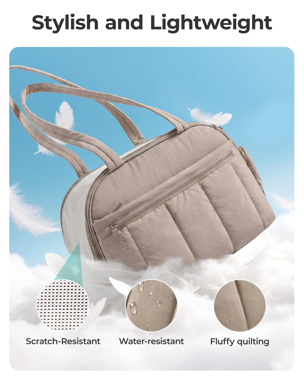 BAGSMART sangle arrière glissée sur poignée de valise, voyage simplifié