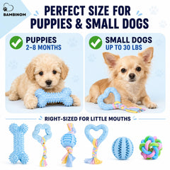 Bambinom chiot joue, favorise stimulation et détente