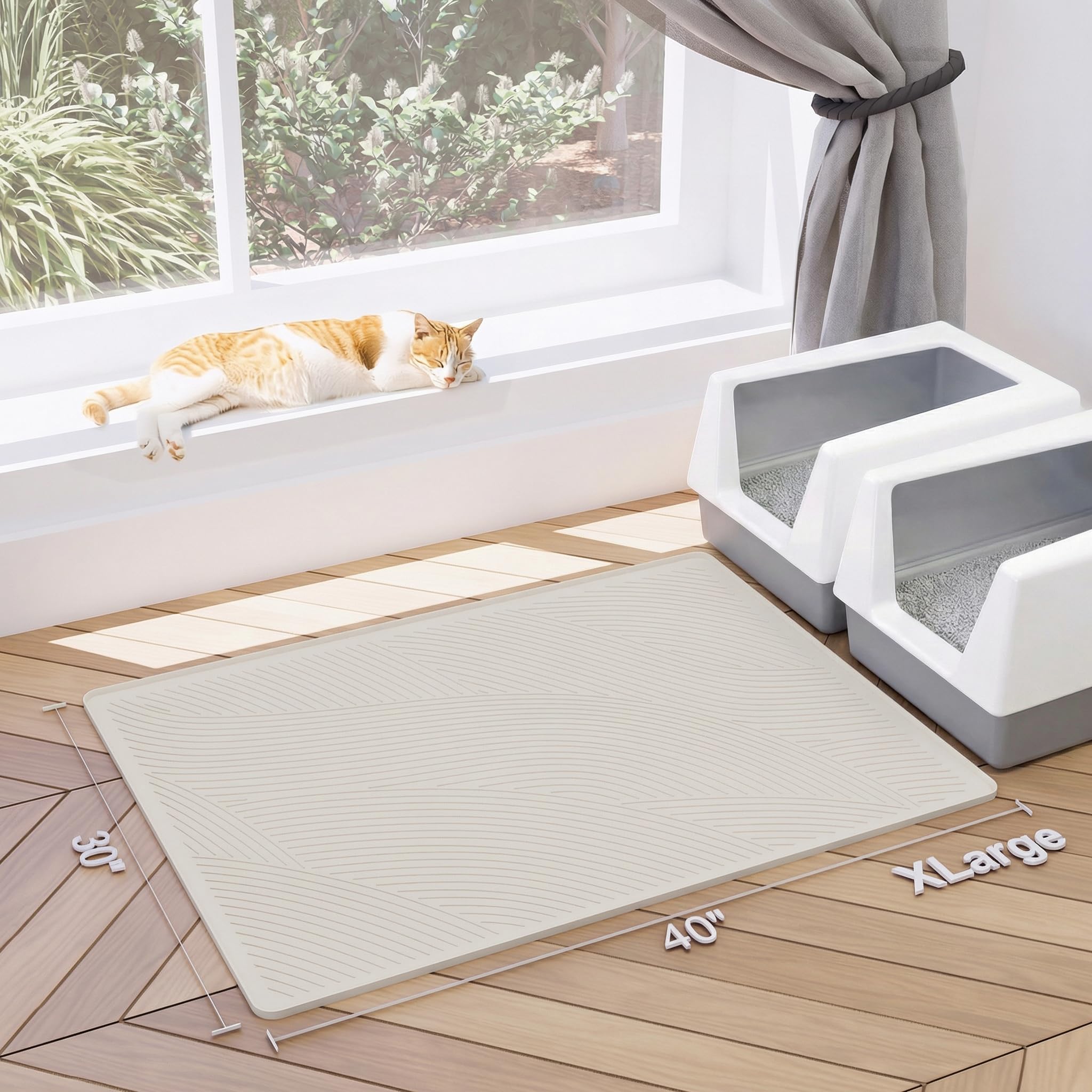BANLYEO tapis sous eau pour nettoyage rapide et sans résidu