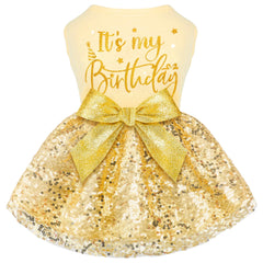 BAOBICUTE robe anniversaire vue avant, met en valeur le style festif