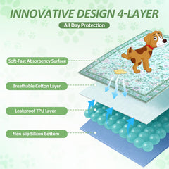 Chiot utilise un tapis Baodan offrant confort et protection instantanée