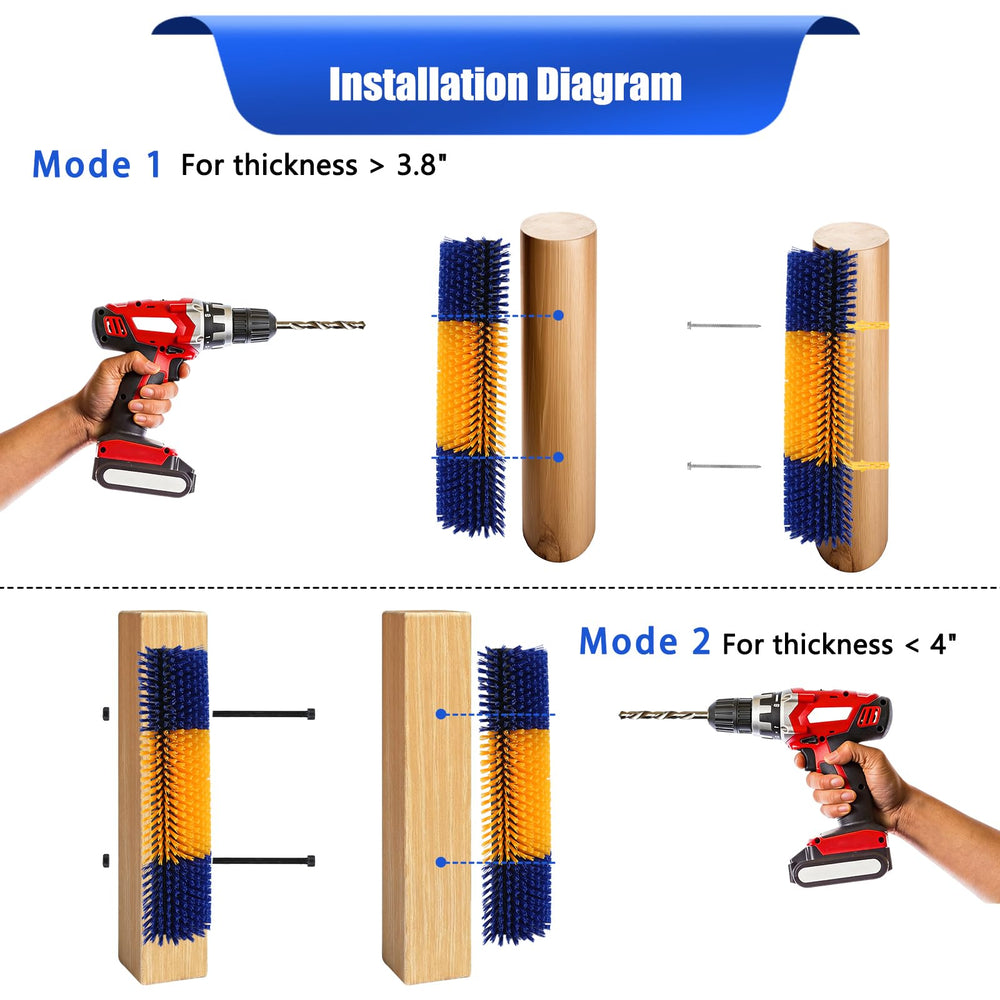BAOXIALIKEMAO détail fixation avec vis et chevilles pour montage stable et sécurisé