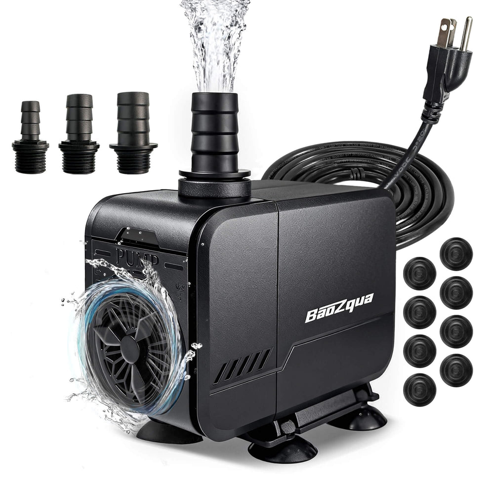 BaoZqua vue frontale de la pompe montrant design compact et intégration discrète