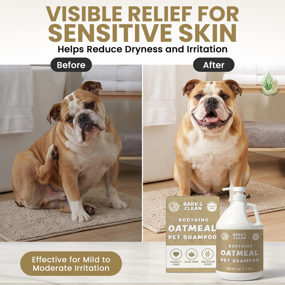 Bark & Clean étiquette listant ingrédients doux et sûrs