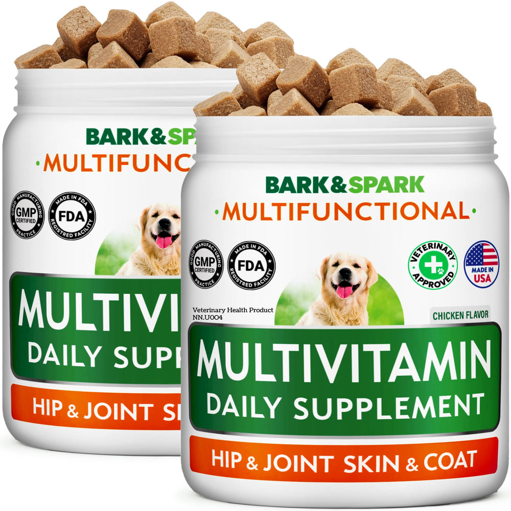 BARK&SPARK emballage avant montrant ingrédients clés et bénéfices visibles