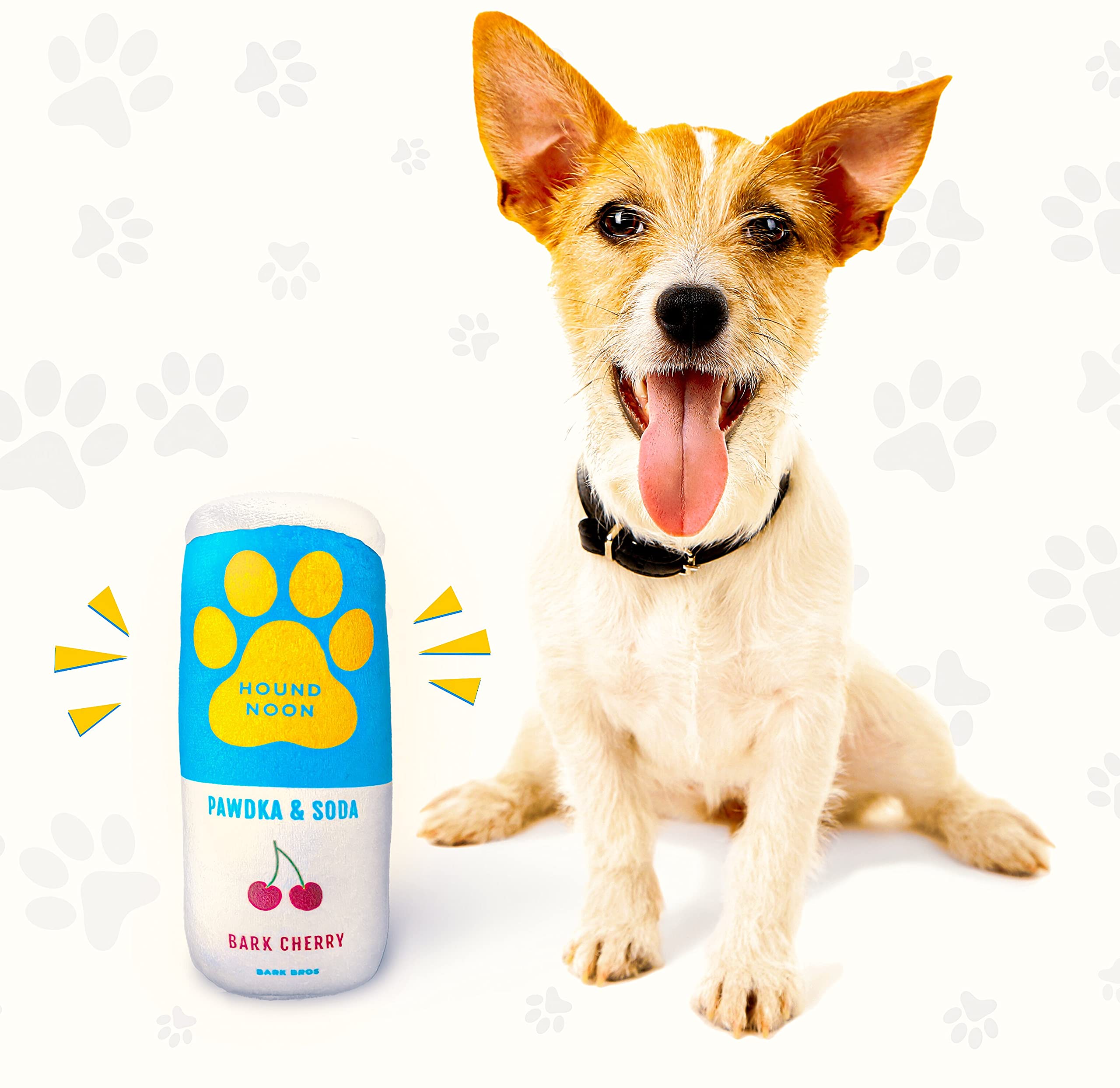 Bark Bros chien jouant avec la peluche montrant stimulation et plaisir