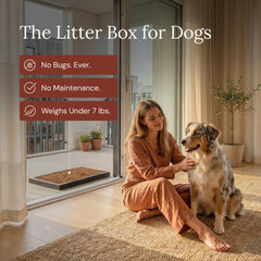 Bark Potty gros plan sur l'écorce pour confort naturel