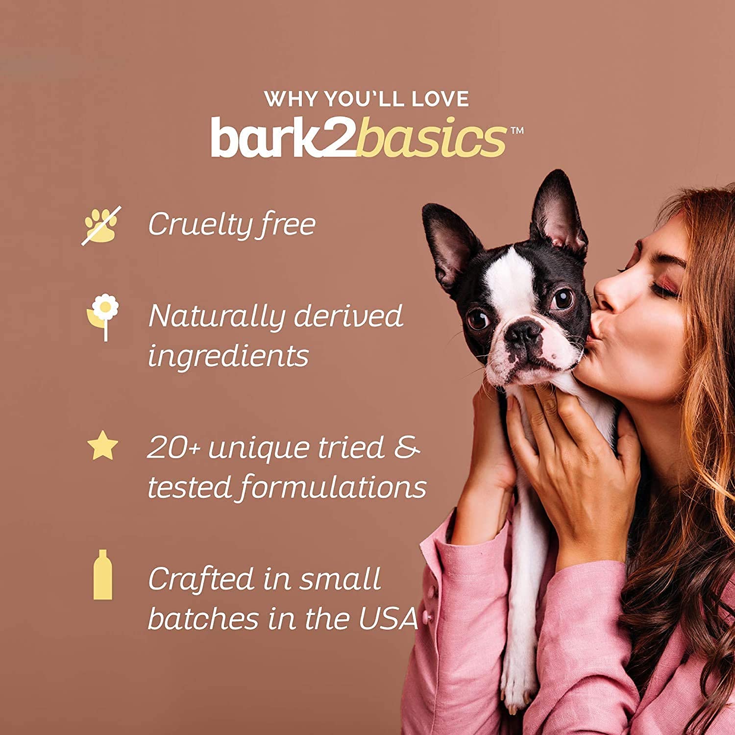 Bark2Basics comparaison taille flacon montrant 16 oz et économie