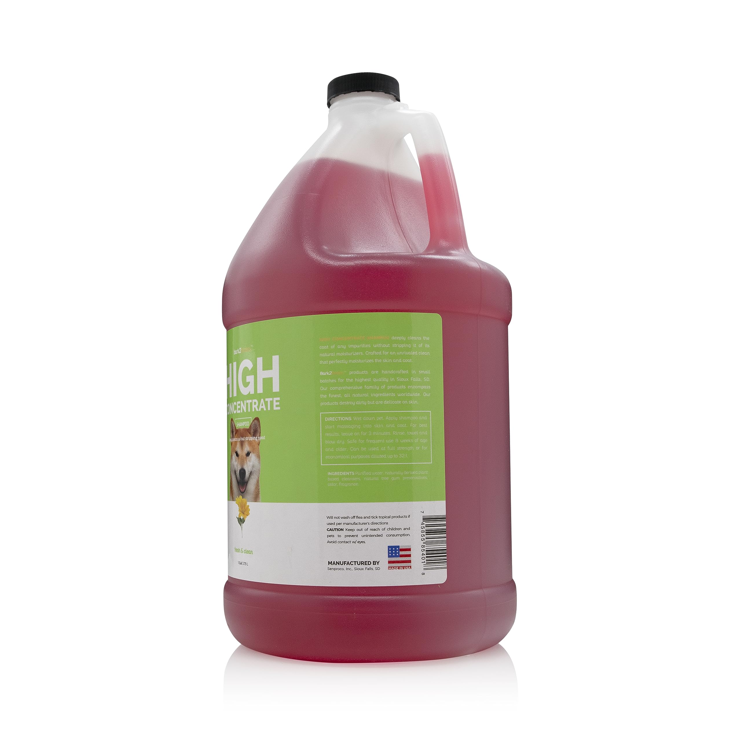 Bark2Basics gros plan étiquette lisible avec informations produit et dilution