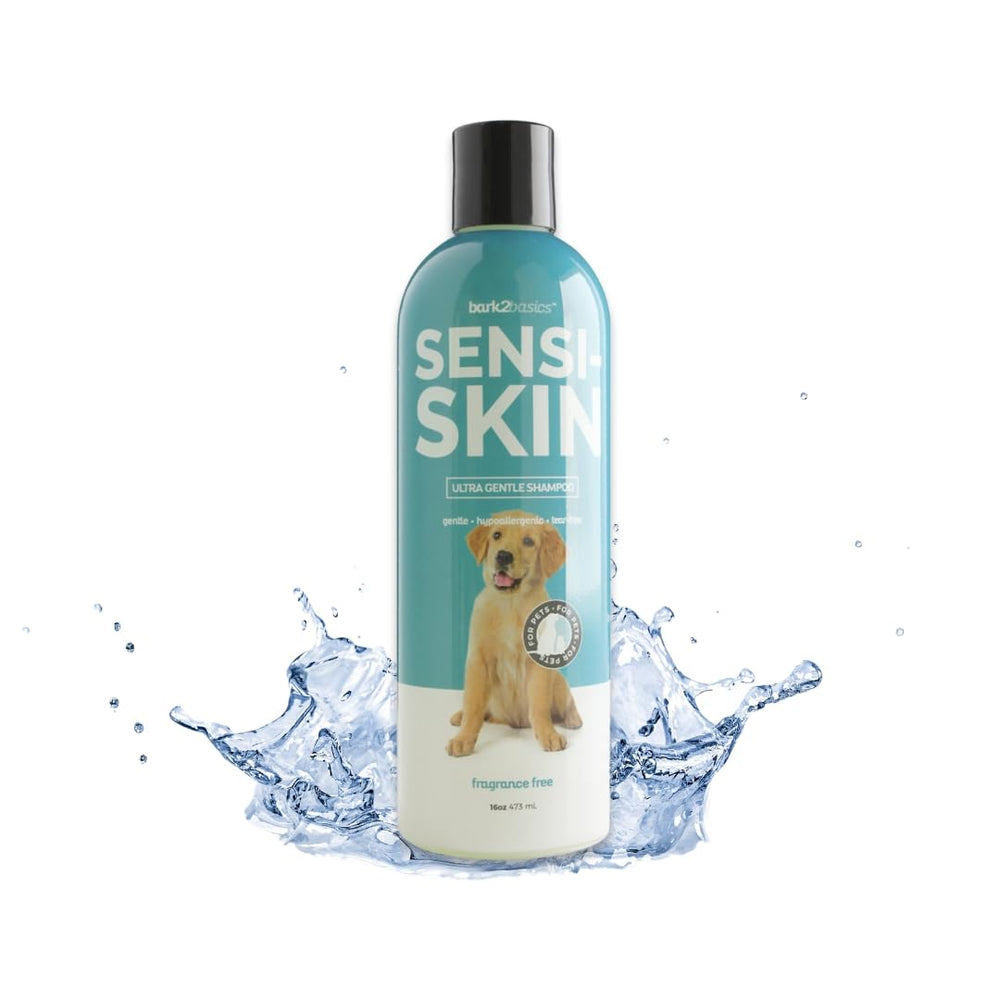 Bark2Basics flacon devant montrant format 473 ml et lecture facile