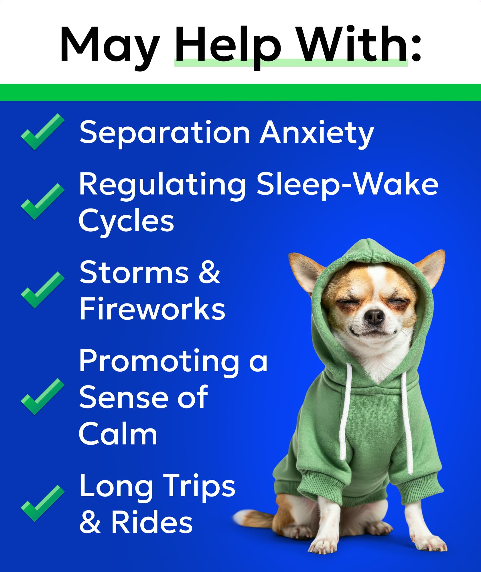 BARK&SPARK chien mangeant chew pour apaisement pendant le stress
