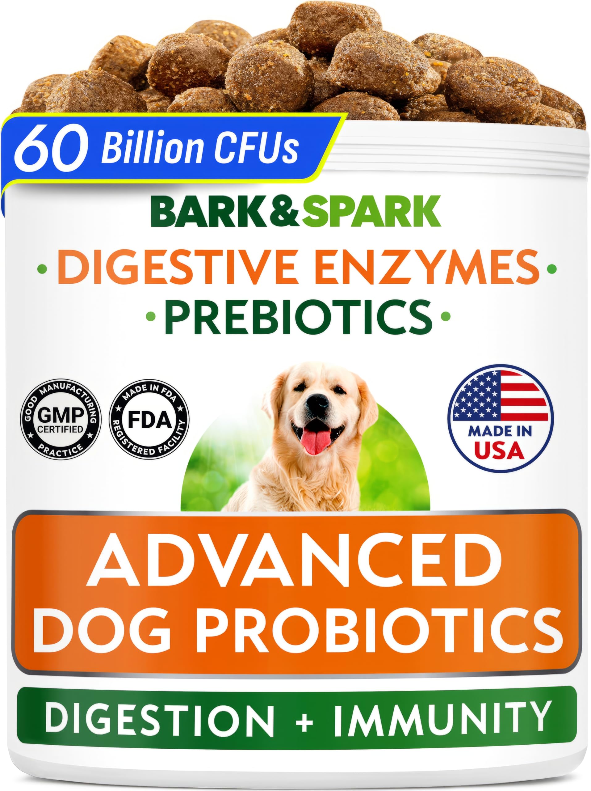 Bark&Spark pot face montrant formulation totale et avantage digestif