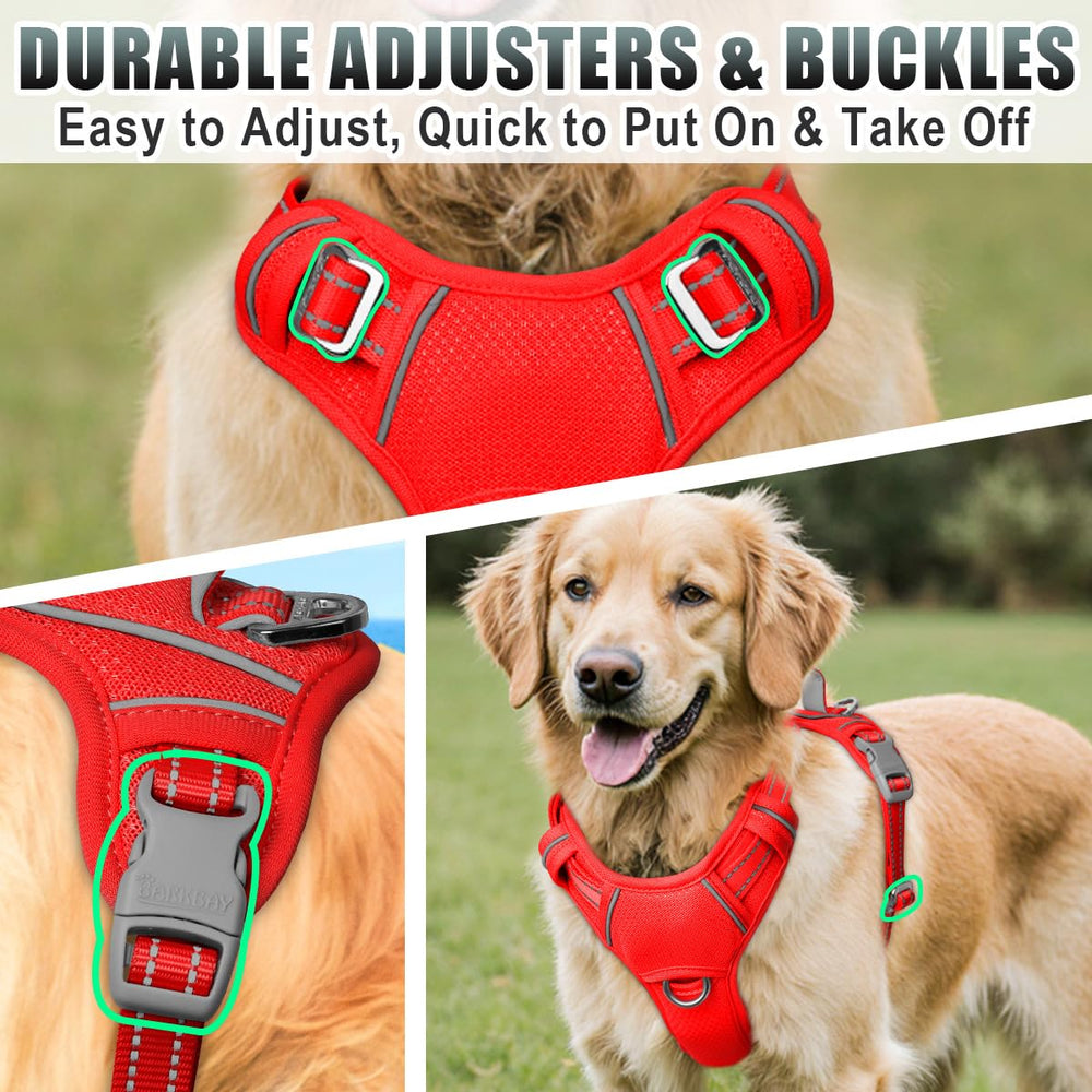 BARKBAY harnais ajusté sur grand chien pour confort actif