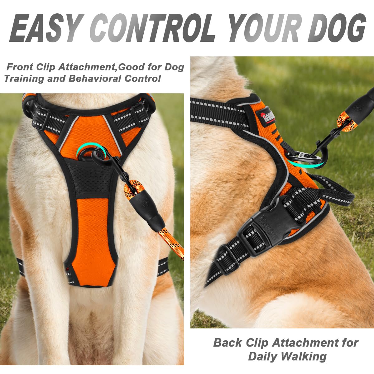 BARKBAY détail du nylon No Rip montrant résistance et légèreté